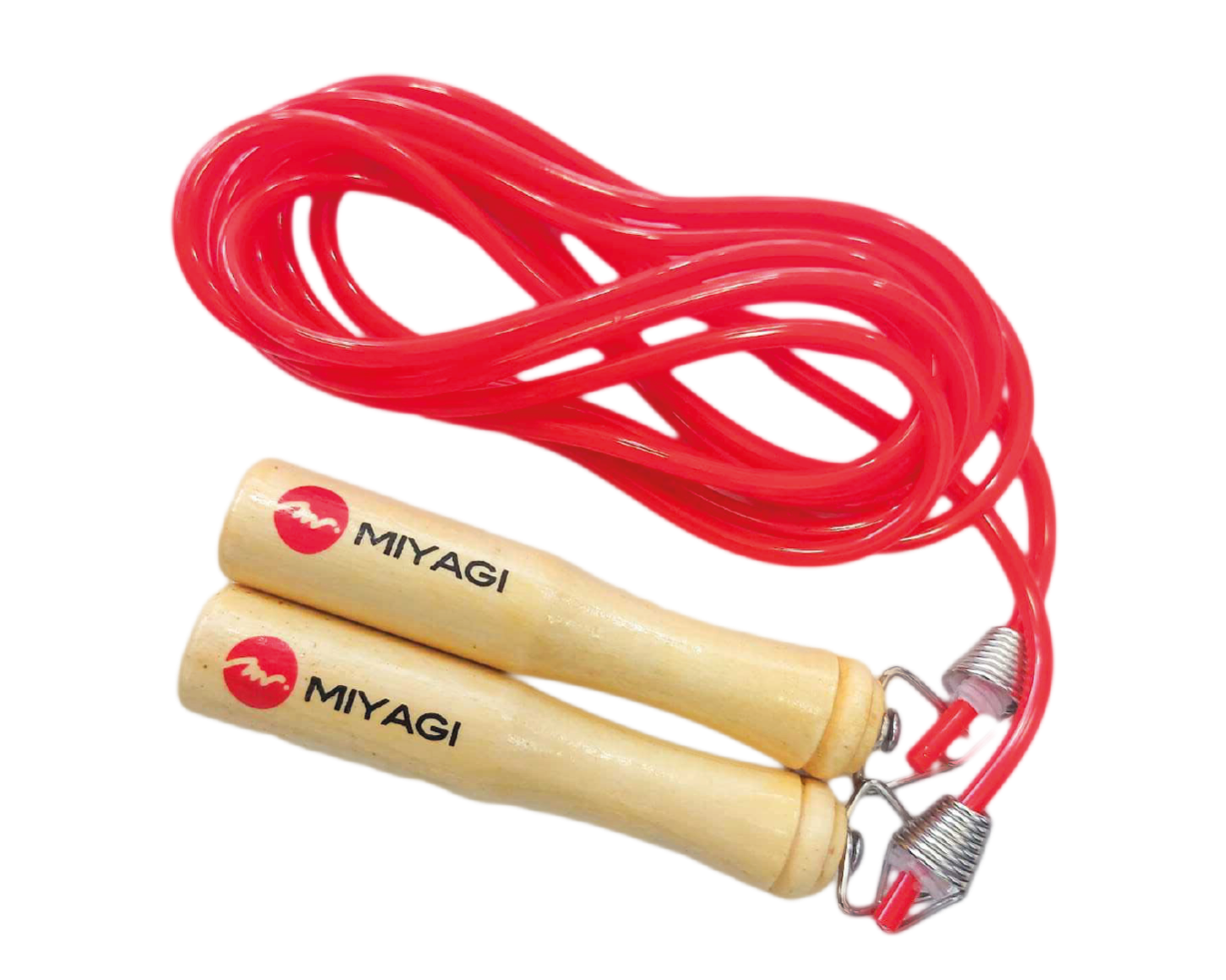 Cuerda Saltar Mango Madera original Miyagi Colombia M488 Rojo