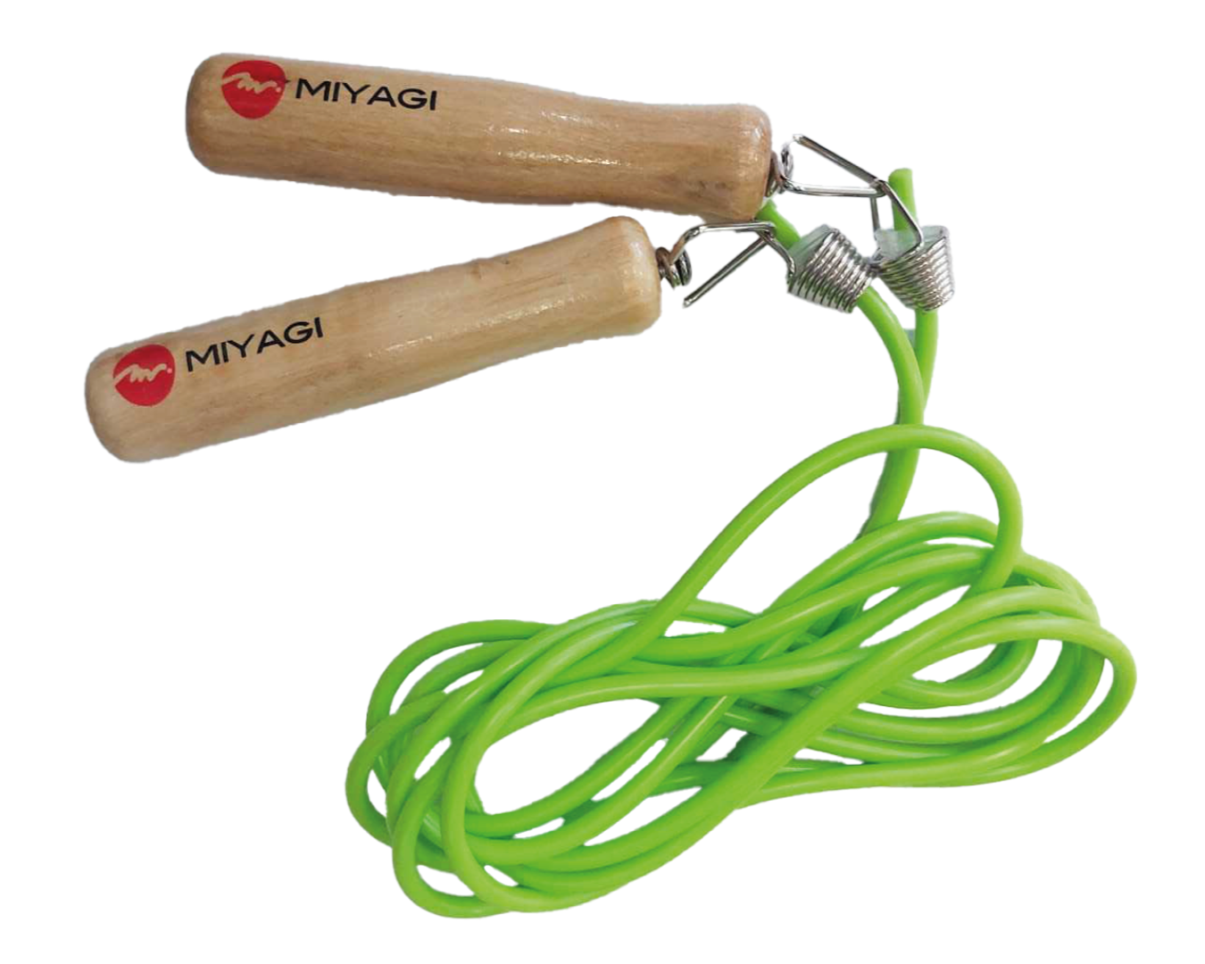 Cuerda Saltar Mango Madera original Miyagi Colombia M488 Verde