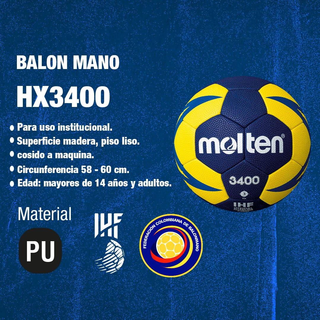 Balón de Balonmano Molten H1X3400 - H1X3400 - NBBalonmano