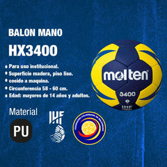 Balón de Balonmano Molten H1X3400 - H1X3400 - NBBalonmano