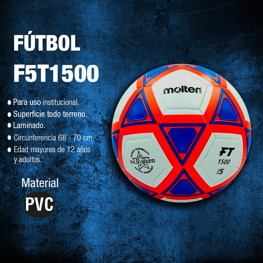Balón de Fútbol Molten F5T1500 - F5T1500 - BRBalón de Fútbol