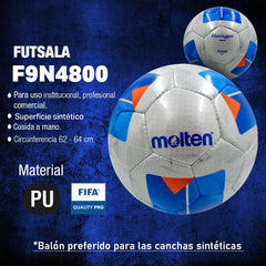 Balón de Fútbol Sala Molten F9N4800 - F9N4800