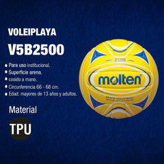 Balón de Voleibol de Playa Molten V5B2500 - V5B2500 - YB