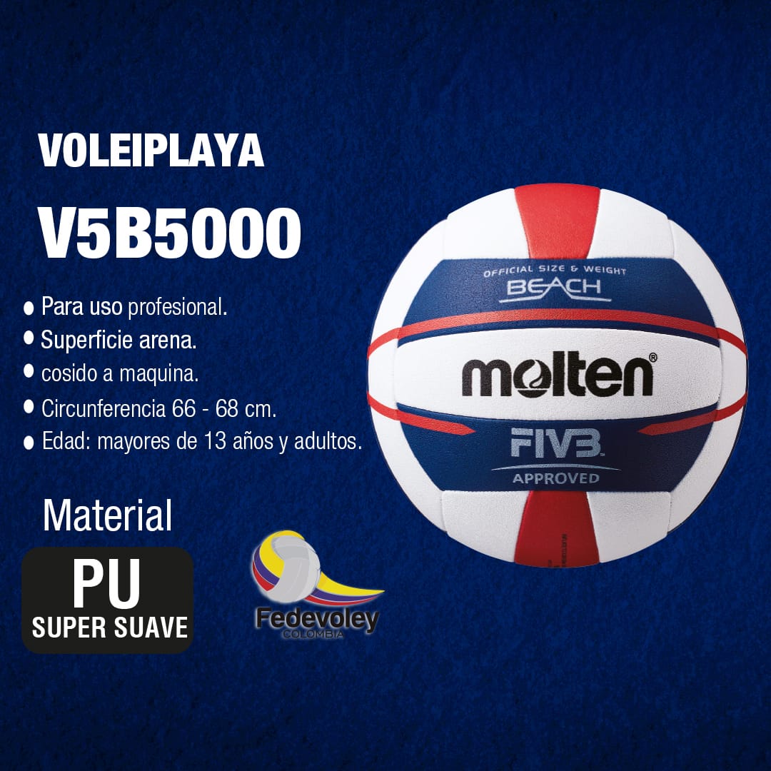Balón de Vóley Playa Molten V5B5000 - V5B5000Balón de Voleyplaya