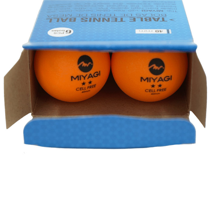 Bola Tenis De Mesa TOURNAMENT 2* Miyagi TT - 9902 - TT-9902-NARPelotas de tenis