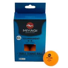 Bola Tenis De Mesa TOURNAMENT 2* Miyagi TT - 9902 - TT-9902-NARPelotas de tenis