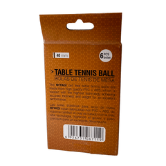 Bolas de Tenis de Mesa Tournament 3 Estrellas TT - 9903 - TT-9903-NARPelotas de tenis