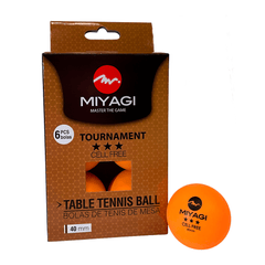 Bolas de Tenis de Mesa Tournament 3 Estrellas TT - 9903 - TT-9903-NARPelotas de tenis