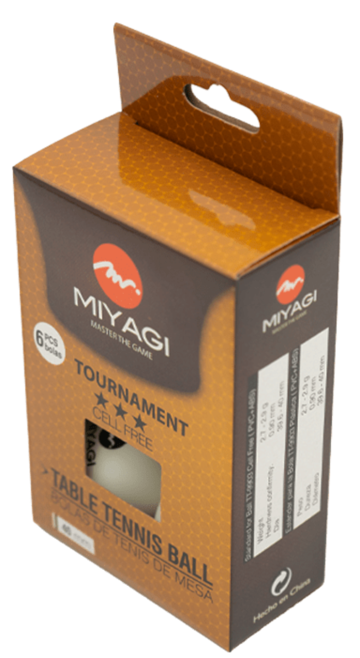 Bolas de Tenis de Mesa Tournament 3 Estrellas - TT-9903-BLAPelotas de tenis