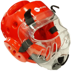 Casco Protector Careta Miyagi Taekwondo MX9412 - MX9412 - ROJ - XS - CCasco
