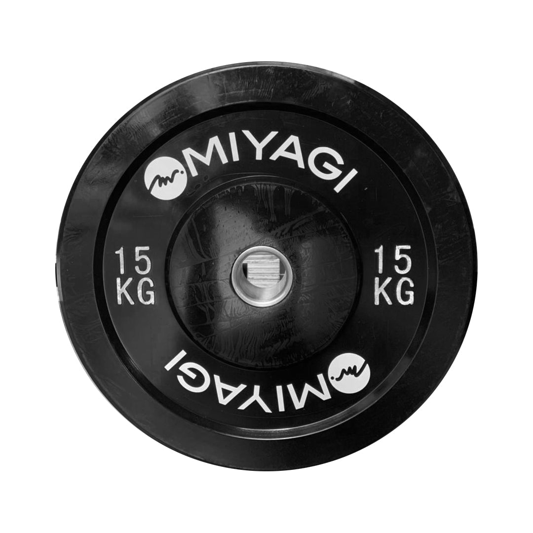 Disco Pesas Miyagi En Caucho M91030 - M91030 - NEG - 15Disco