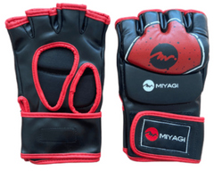 Guante MMA PU Miyagi MB03312 - MB03312 - N/ROJ - S