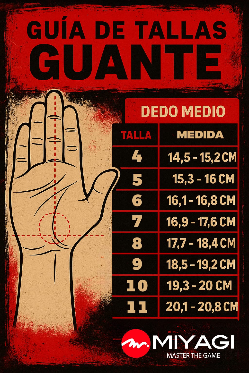 Guantes de Arquero Profesional Miyagi MG021 - MG021-NAR-8Guantes de Arquero