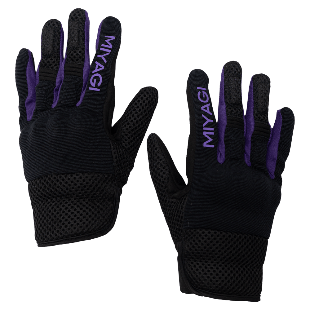 Guantes Para Moto Miyagi 3322 NEG - M3322-NG/MOR-XSGUANTES PARA MOTO