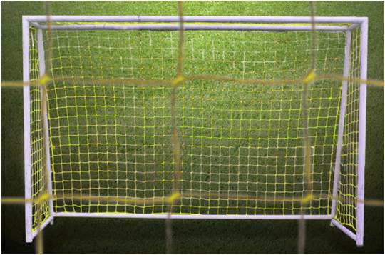 Malla Fútbol Tipo Cabaña Amarillo Oro 4mm Miyagi MNET01 - MNET01Fútbol