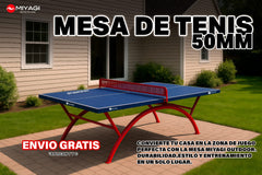 Mesa de Tenis para Intemperie Miyagi MSMC50 - MSMC50-GRIMesa de tenis