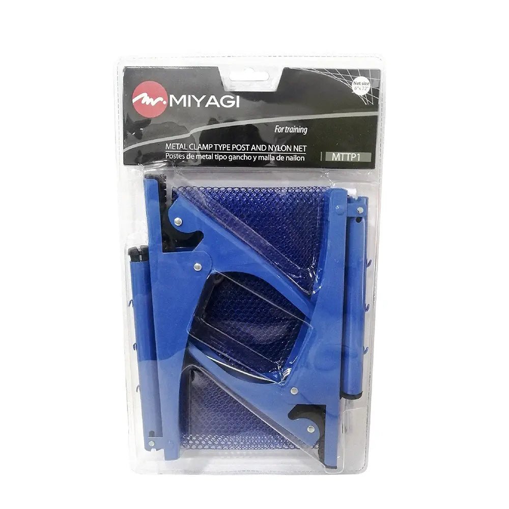 Paral y Malla para Tenis de Mesa Miyagi MTTP1 - MTTP1 - AZU