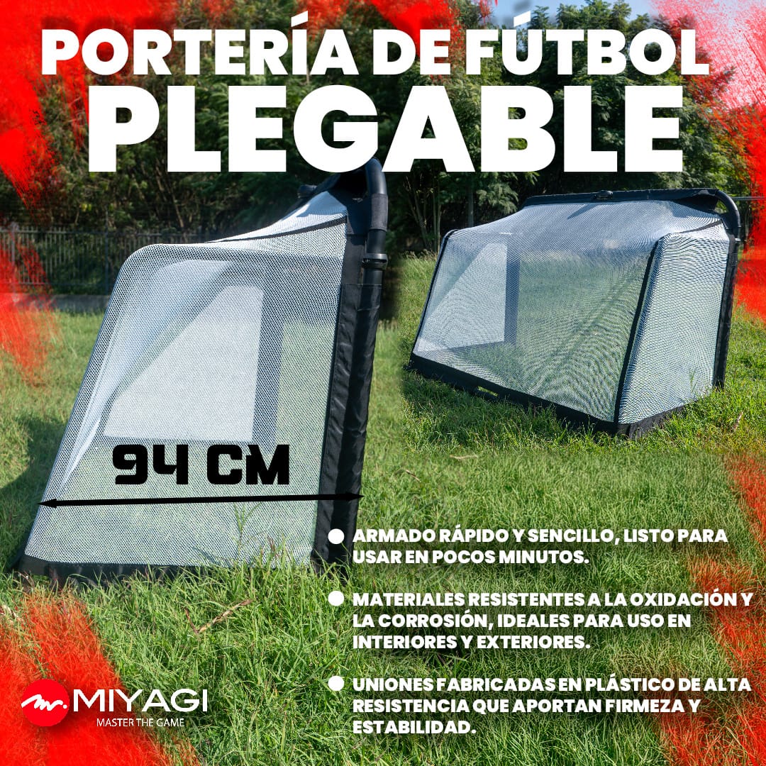 Portería de Fútbol Plegable Individual MGP111 - 180 - MGP111-180Portería de Fútbol Plegable