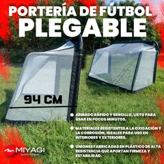 Portería de Fútbol Plegable Individual MGP111 - 180 - MGP111-180Portería de Fútbol Plegable