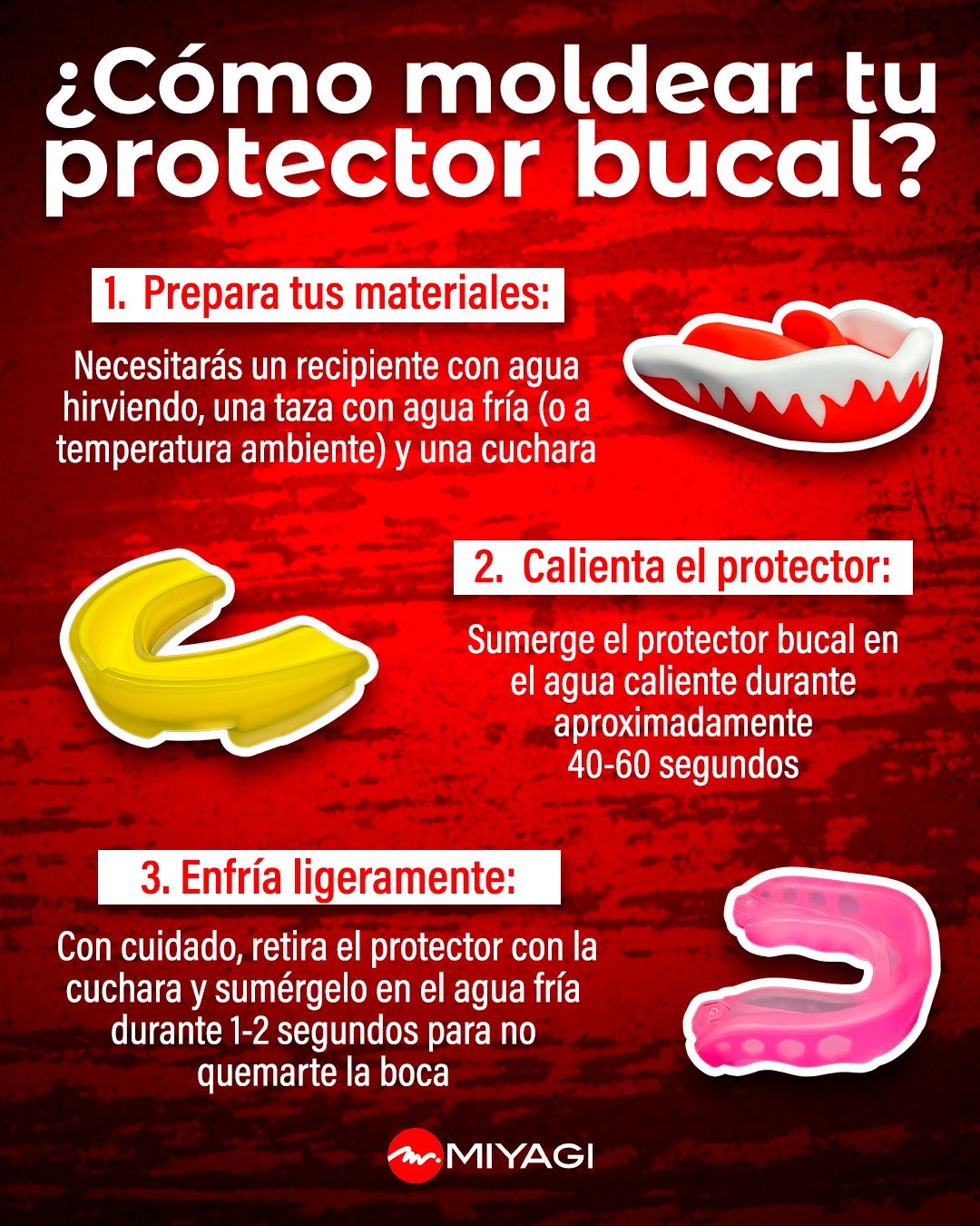Protector Bucal Silicon Niños Miyagi MX9417 - MX9417-JR-ROJProtector bucal