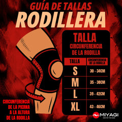 Rodillera Multiusos Elastica Miyagi M6762 - M6762 - NEG - S