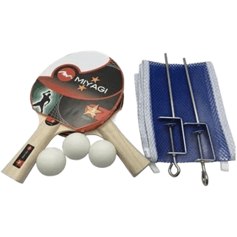 Set 2 Raqueta, Paral, Tenis De Mesa Miyagi 90201 - 90201RAQUETA Y MALLA