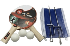 Set 2 Raqueta, Paral, Tenis De Mesa Miyagi 90201 - 90201RAQUETA Y MALLA