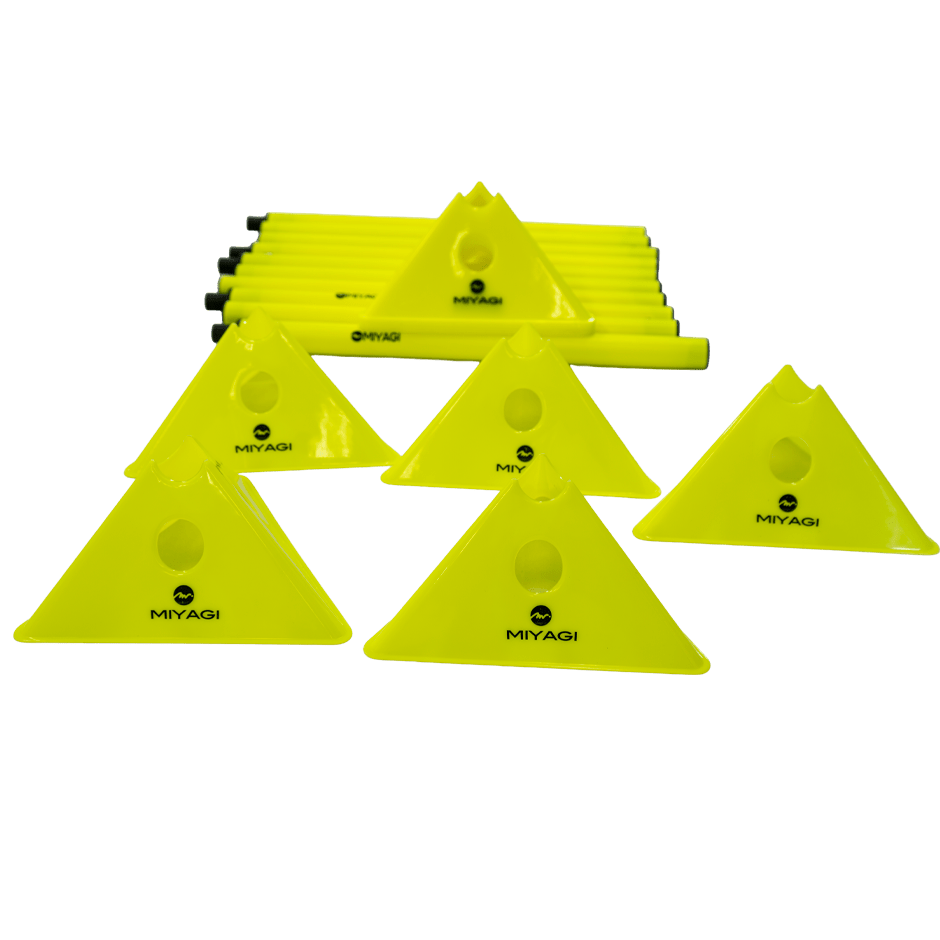 Set de Entrenamiento Miyagi con Conos y Postes 30MM - M30260 - VERSet de Conos