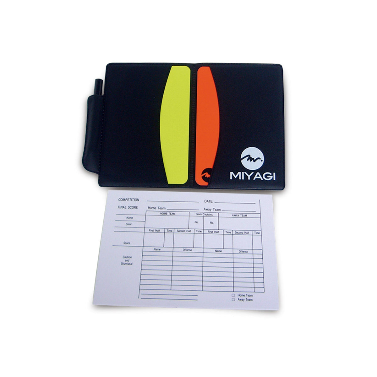 Set de Tarjetas para Árbitro con Lápiz Miyagi M8263W - M8263W